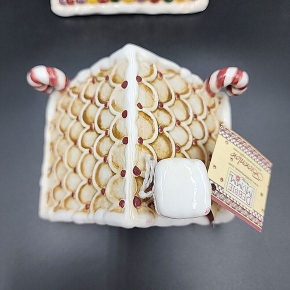Vintage Sakura Debbie Mumm Sweet Gingerland Gingerbread House Ceramic Canister - Picture 6 of 14